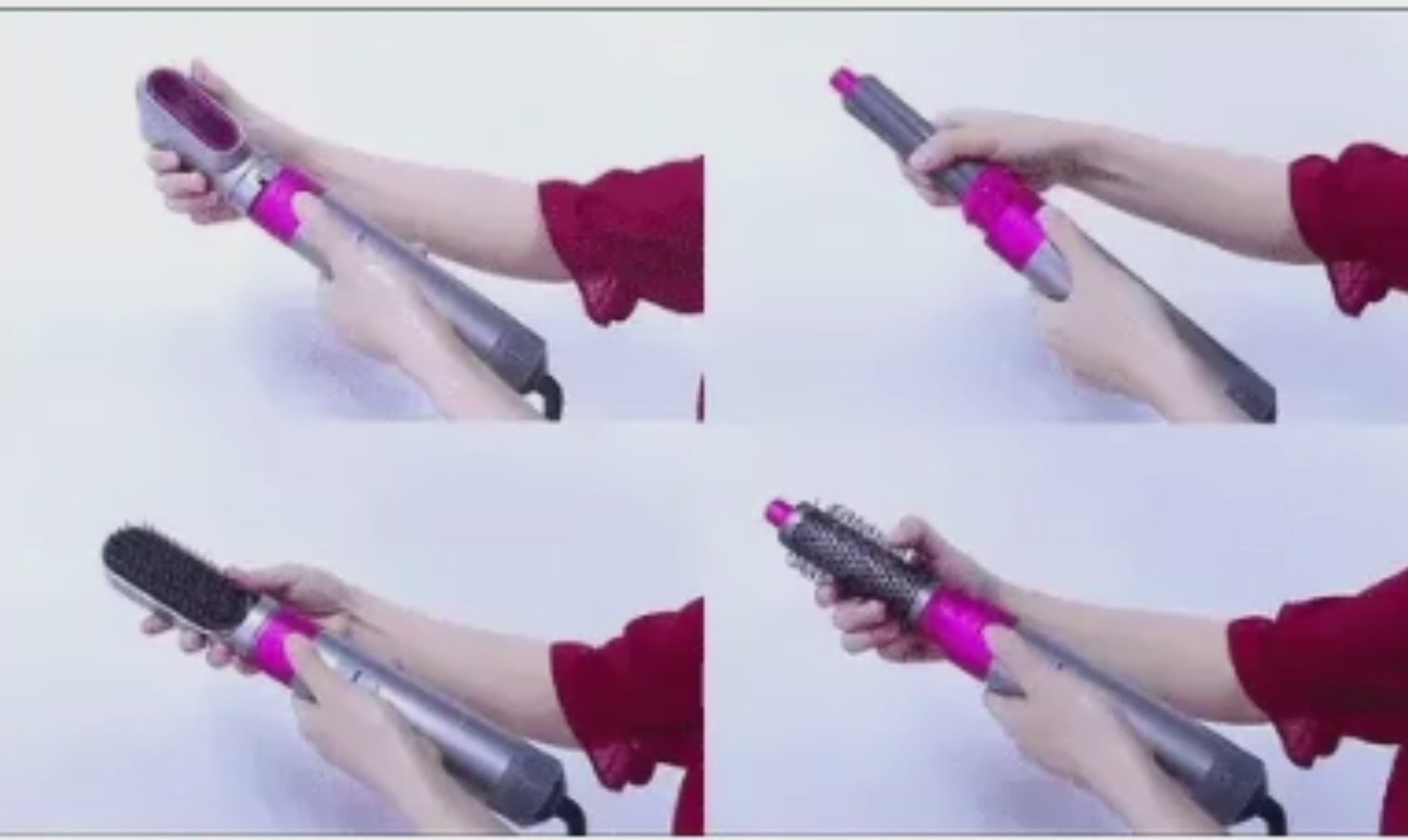 15 minutos menos en tu rutina diaria(también aplica aquí)
Muestra todos los accesorios incluidos + resultado final de cabello ondulado. Es el video más completo del kit — ideal para la sección de "qué incluye.